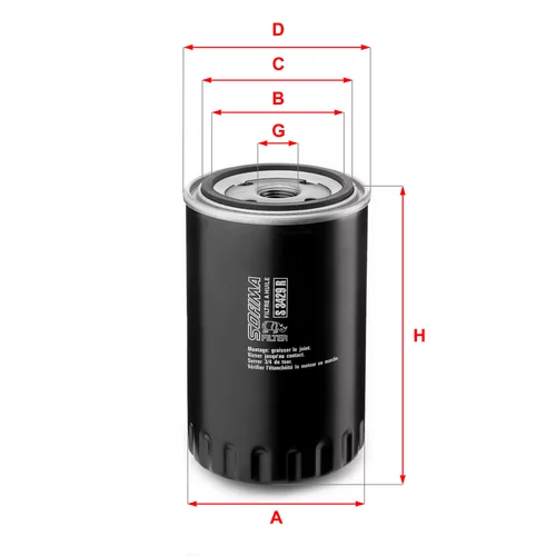 Olejový filter SOFIMA S 3429 R