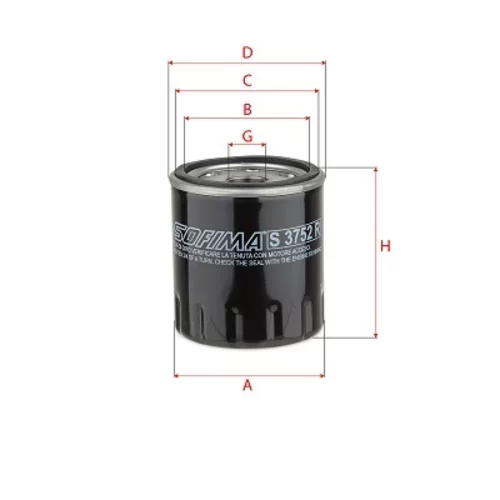 Olejový filter SOFIMA S 3752 R