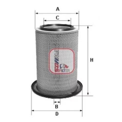 Vzduchový filter SOFIMA S 7A24 A