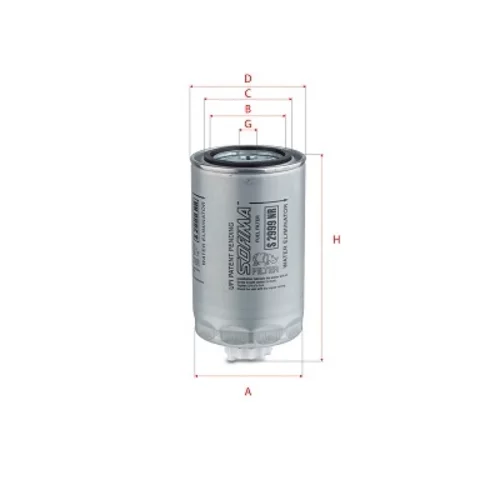 Palivový filter SOFIMA S 2999 NR