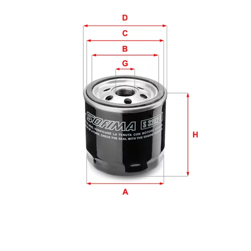 Olejový filter SOFIMA S 3282 R