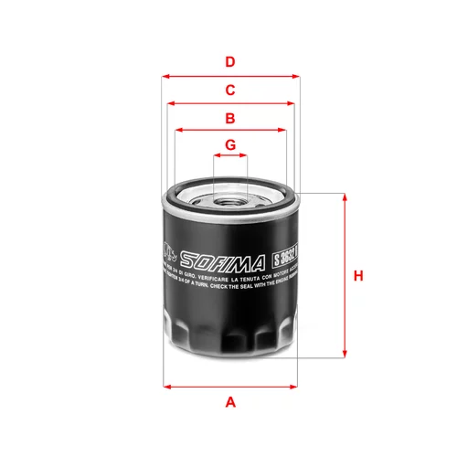 Olejový filter SOFIMA S 3632 R