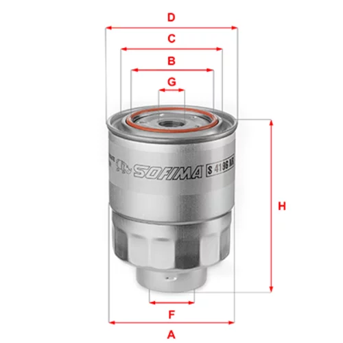 Palivový filter SOFIMA S 4196 NR