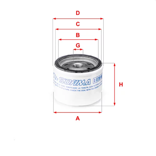 Palivový filter SOFIMA S 1720 NR