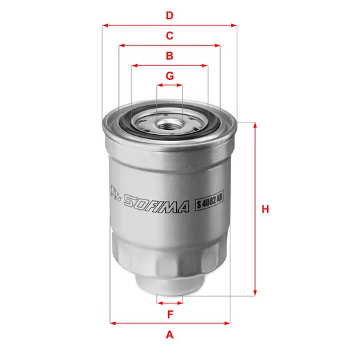 Palivový filter SOFIMA S 4082 NR