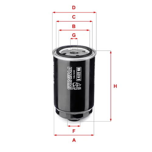Palivový filter SOFIMA S 4122 NR