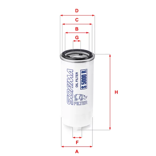 Olejový filter SOFIMA S 5000 R