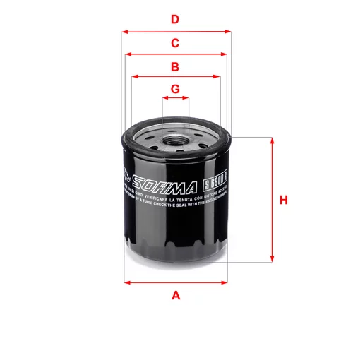 Olejový filter SOFIMA S 6900 R