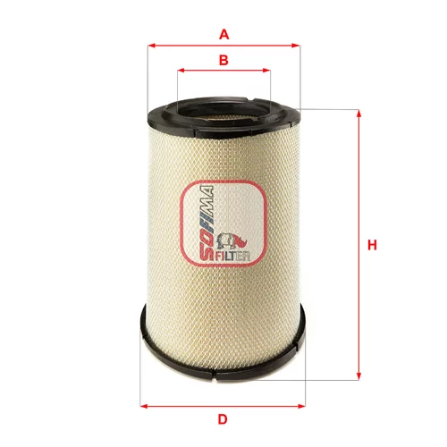 Vzduchový filter SOFIMA S 7642 A