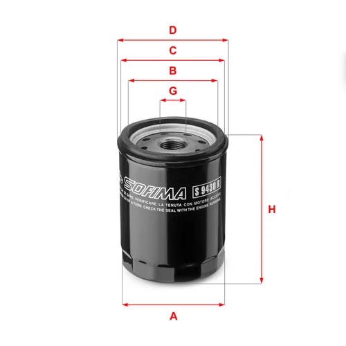 Olejový filter SOFIMA S 9430 R