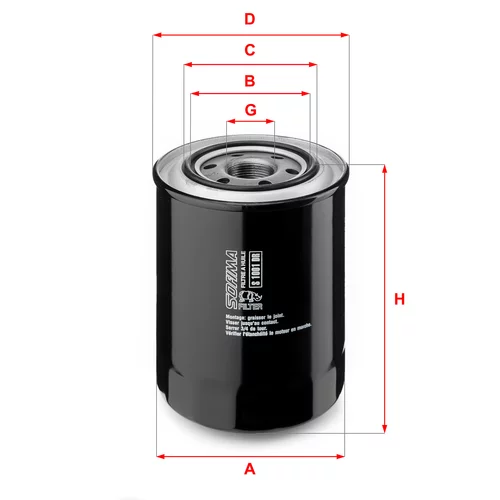 Olejový filter SOFIMA S 1001 DR