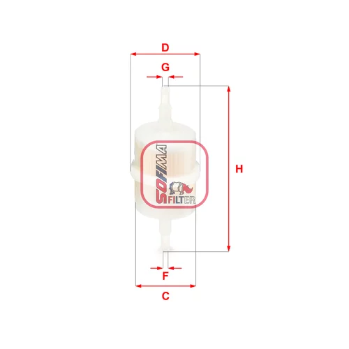 Palivový filter SOFIMA S 1012 B