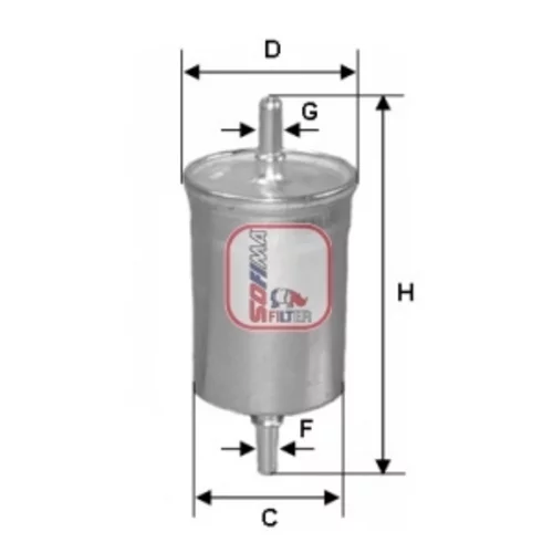 Palivový filter SOFIMA S 1825 B