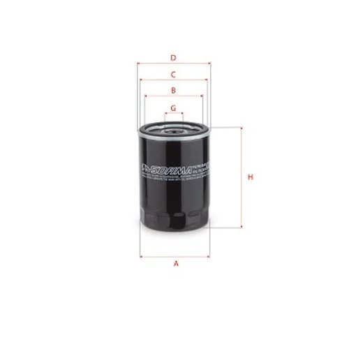 Olejový filter SOFIMA S 3753 R