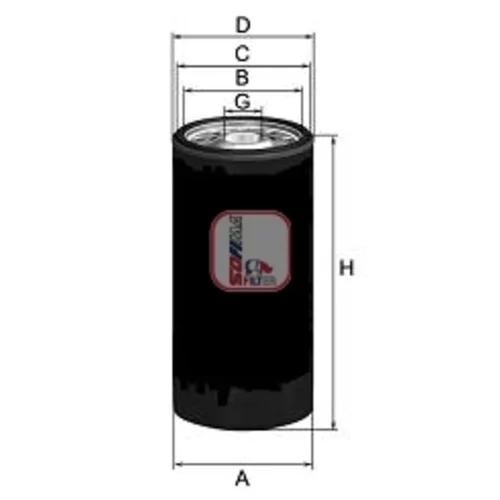 Hydraulický filter automatickej prevodovky SOFIMA S 0120 R