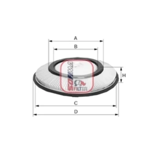 Vzduchový filter SOFIMA S 2720 A