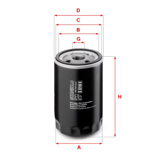 Olejový filter SOFIMA S 3249 R