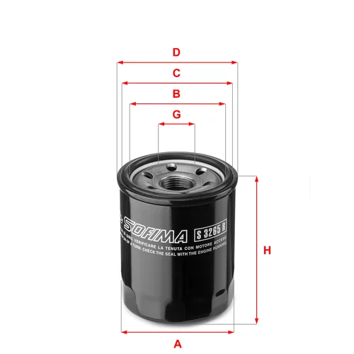 Olejový filter SOFIMA S 3265 R