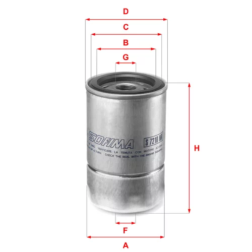 Palivový filter SOFIMA S 7210 NR