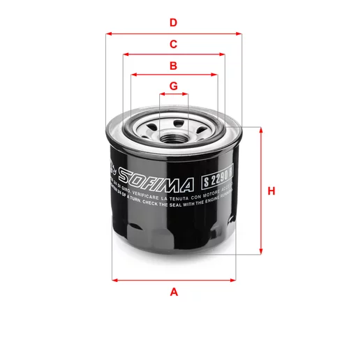 Olejový filter SOFIMA S 2290 R