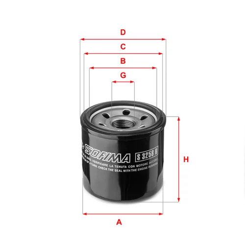 Olejový filter SOFIMA S 3258 R
