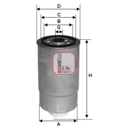 Palivový filter SOFIMA S 4394 NR