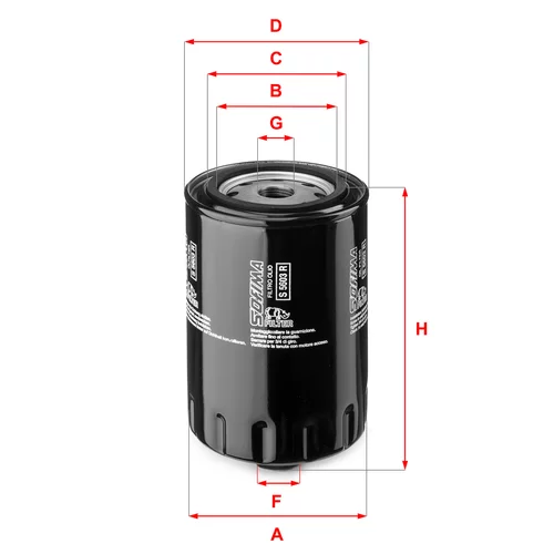Olejový filter SOFIMA S 5603 R