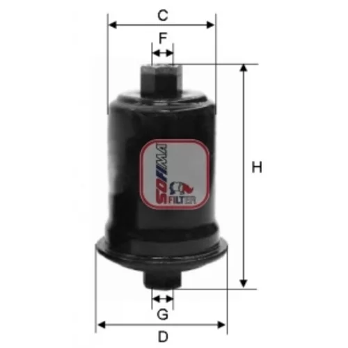 Palivový filter SOFIMA S 1556 B