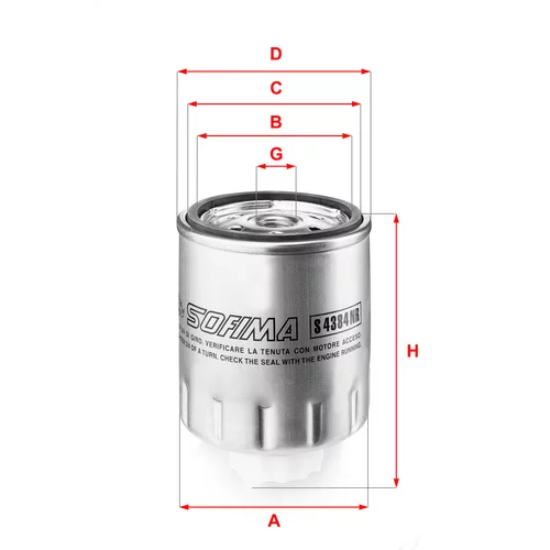 Palivový filter SOFIMA S 4329 NR