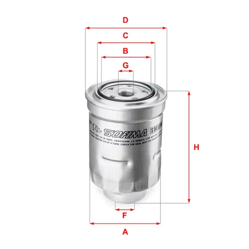Palivový filter SOFIMA S 0410 NR