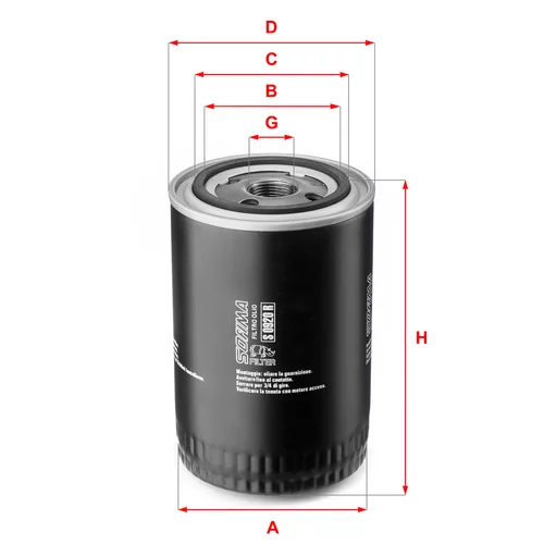 Olejový filter SOFIMA S 0920 R