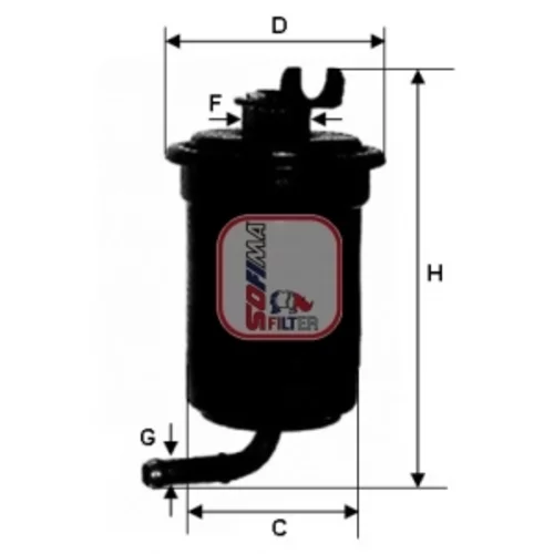 Palivový filter SOFIMA S 1695 B