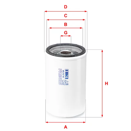 Olejový filter SOFIMA S 2400 R