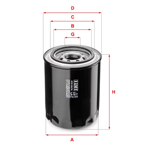 Olejový filter SOFIMA S 3472 R