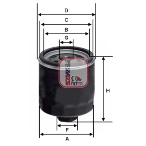 Hydraulický filter automatickej prevodovky SOFIMA S 3592 R