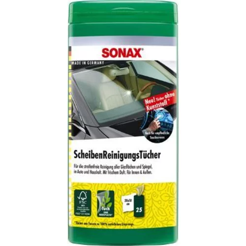 SONAX Čistiace utierky na okná 25 ks CZ/SK