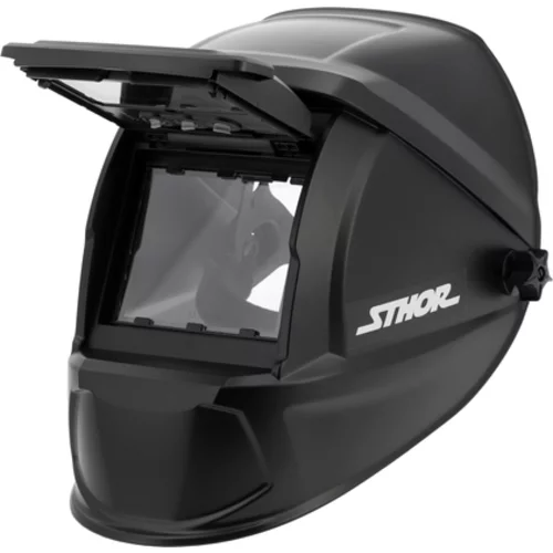 PRAVÁ FAREBNÁ ZVÁRACIA PRILBA VÝKLOPNÝ FILTER 92X42 MM /Sthor/ - obr. 1