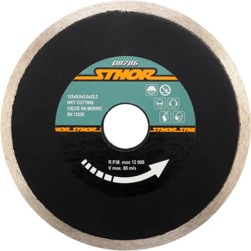 PLNÝ DIAMANTOVÝ DISK - EN 125MM /Sthor/