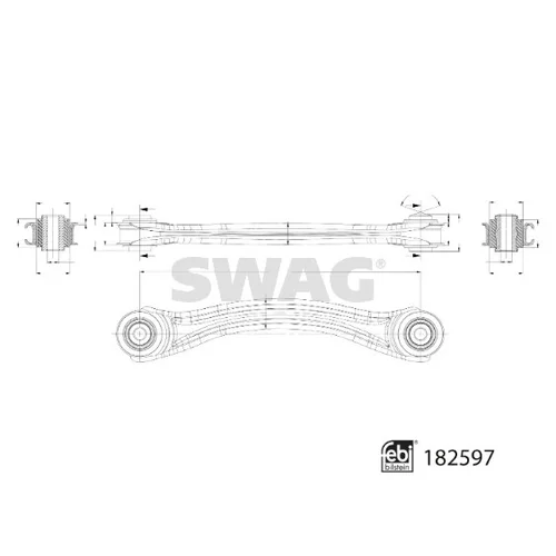 Rameno zavesenia kolies SWAG 33 10 8673