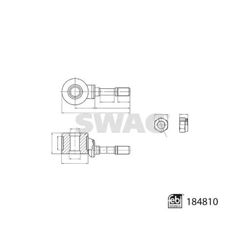 Tyč/Vzpera stabilizátora SWAG 33 10 9580