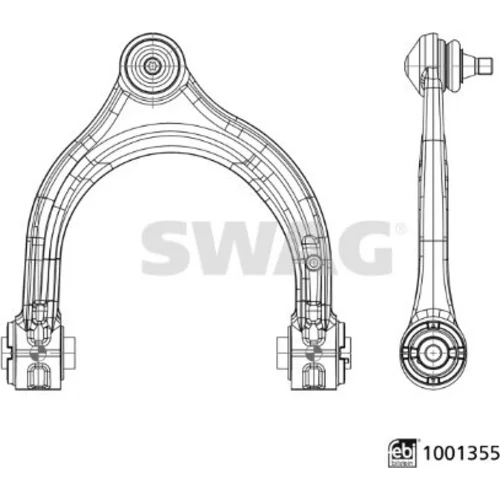 Rameno zavesenia kolies SWAG 33 11 3934