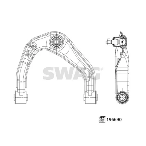 Rameno zavesenia kolies SWAG 33 11 2316