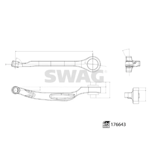 Rameno zavesenia kolies 33 10 3655 /SWAG/ - obr. 2