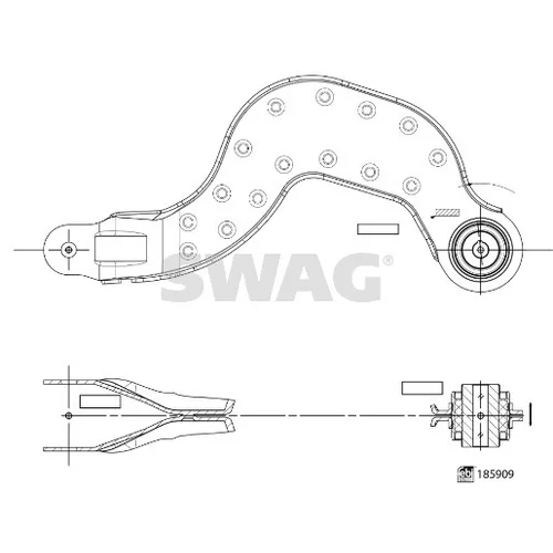 Rameno zavesenia kolies SWAG 33 11 0150
