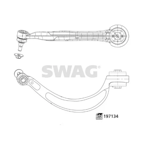 Rameno zavesenia kolies SWAG 33 11 2488