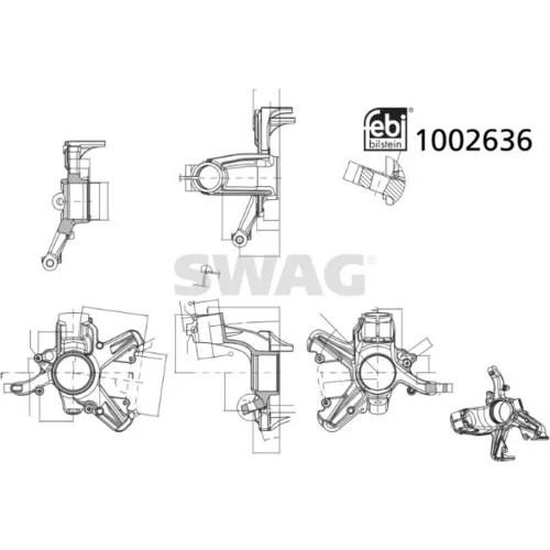Čap nápravy zavesenia kolies SWAG 33 11 4294