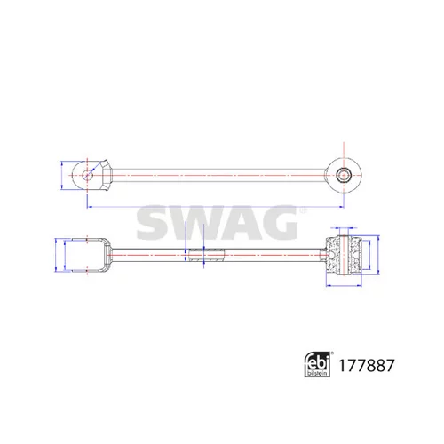 Rameno zavesenia kolies 33 10 7261 /SWAG/ - obr. 2