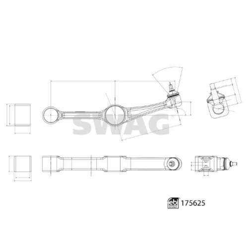 Rameno zavesenia kolies 33 10 2986 /SWAG/ - obr. 2