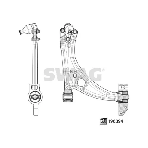 Rameno zavesenia kolies SWAG 33 11 2152
