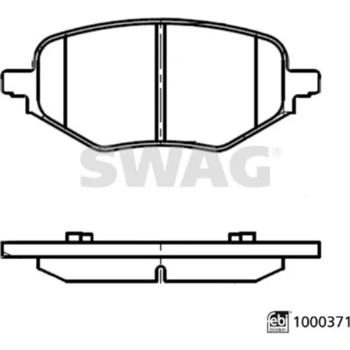 Sada brzdových platničiek kotúčovej brzdy SWAG 33 11 3648